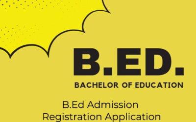 B.Ed Admission Registration Application