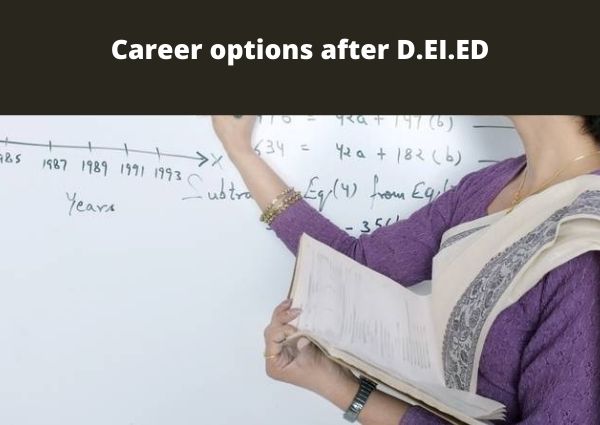 Career options after D.EI.ED